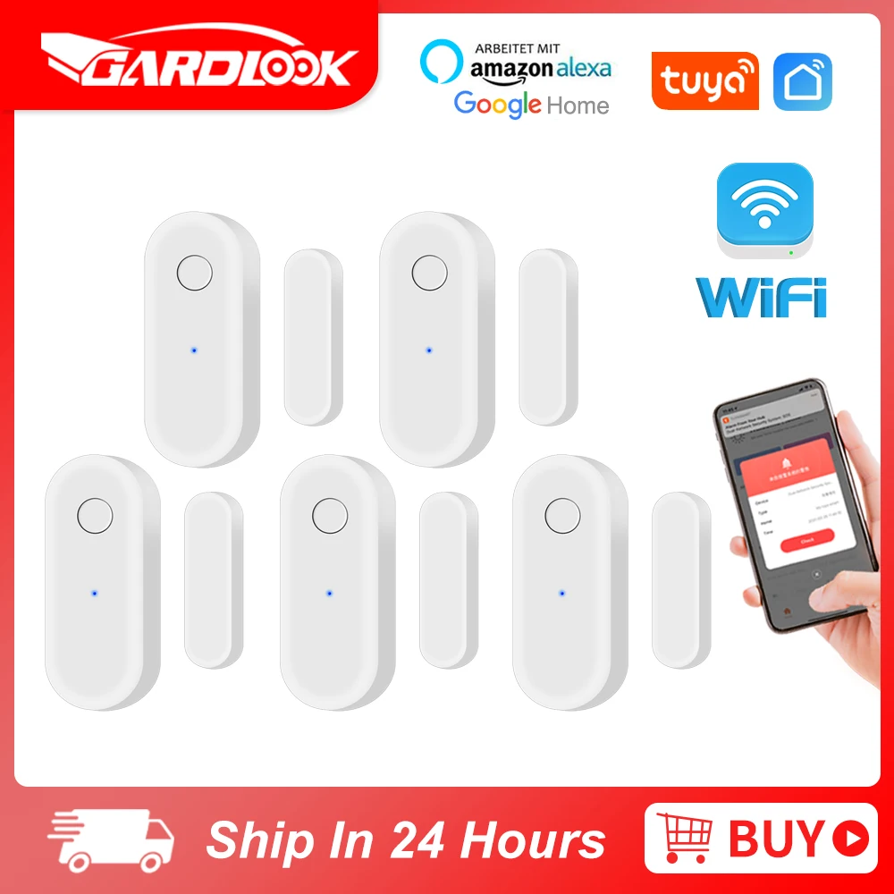 tuya inteligente wifi porta janela sensor aberto notificacao de mensagem remoto apoio google casa e alexa app tuyasmart ou vida inteligente 01