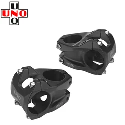 UNO MTB Mountain Bike Stem 35mm Clamp 0 Degree Bicycle Stem 35/45mm Short Bar Riser High-Strength Handlebar Extender