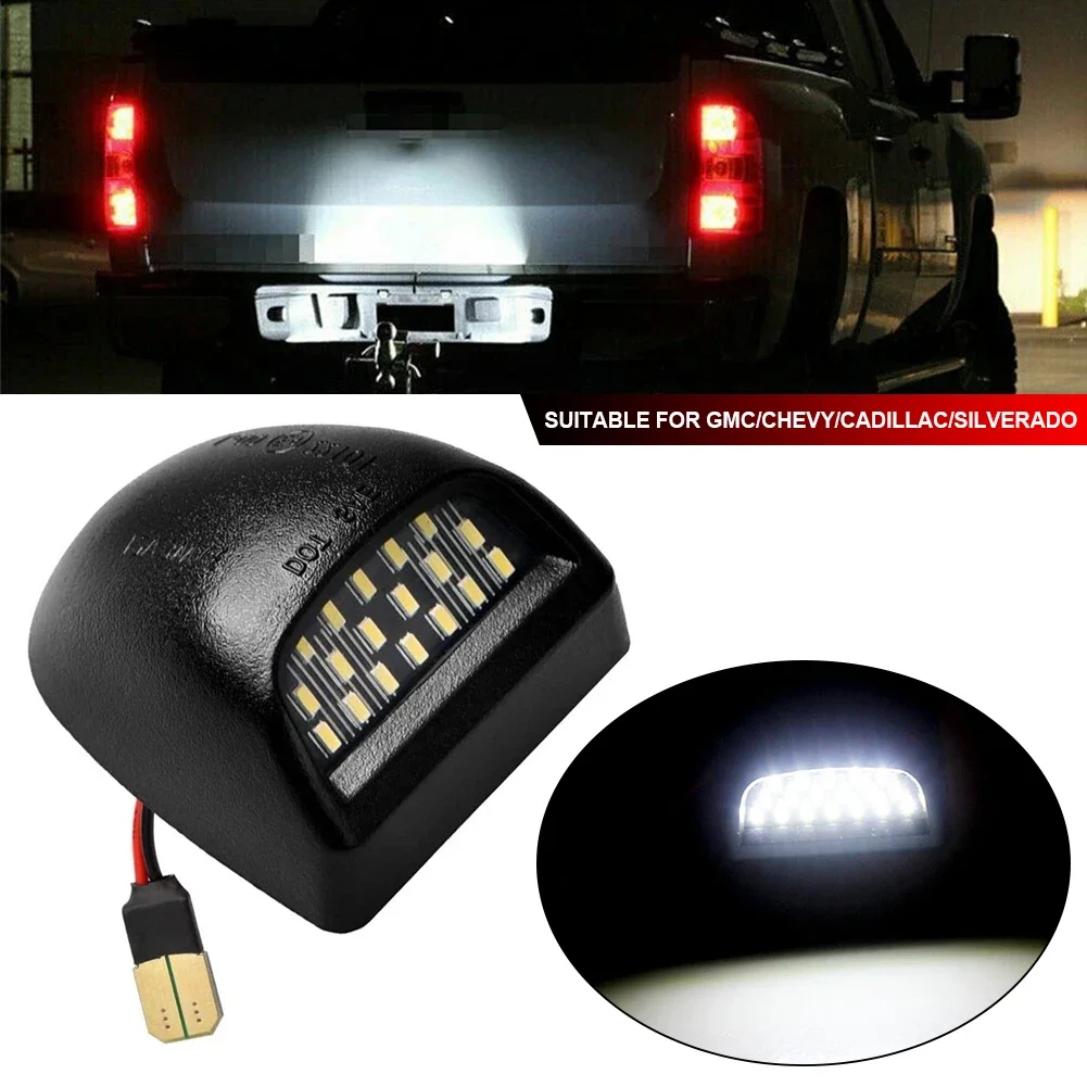 

2 PCS 12V 6500K for GMC/Chevrolet/Cadillac/Silverado High Brightness White Truck Car LED License Plate Light