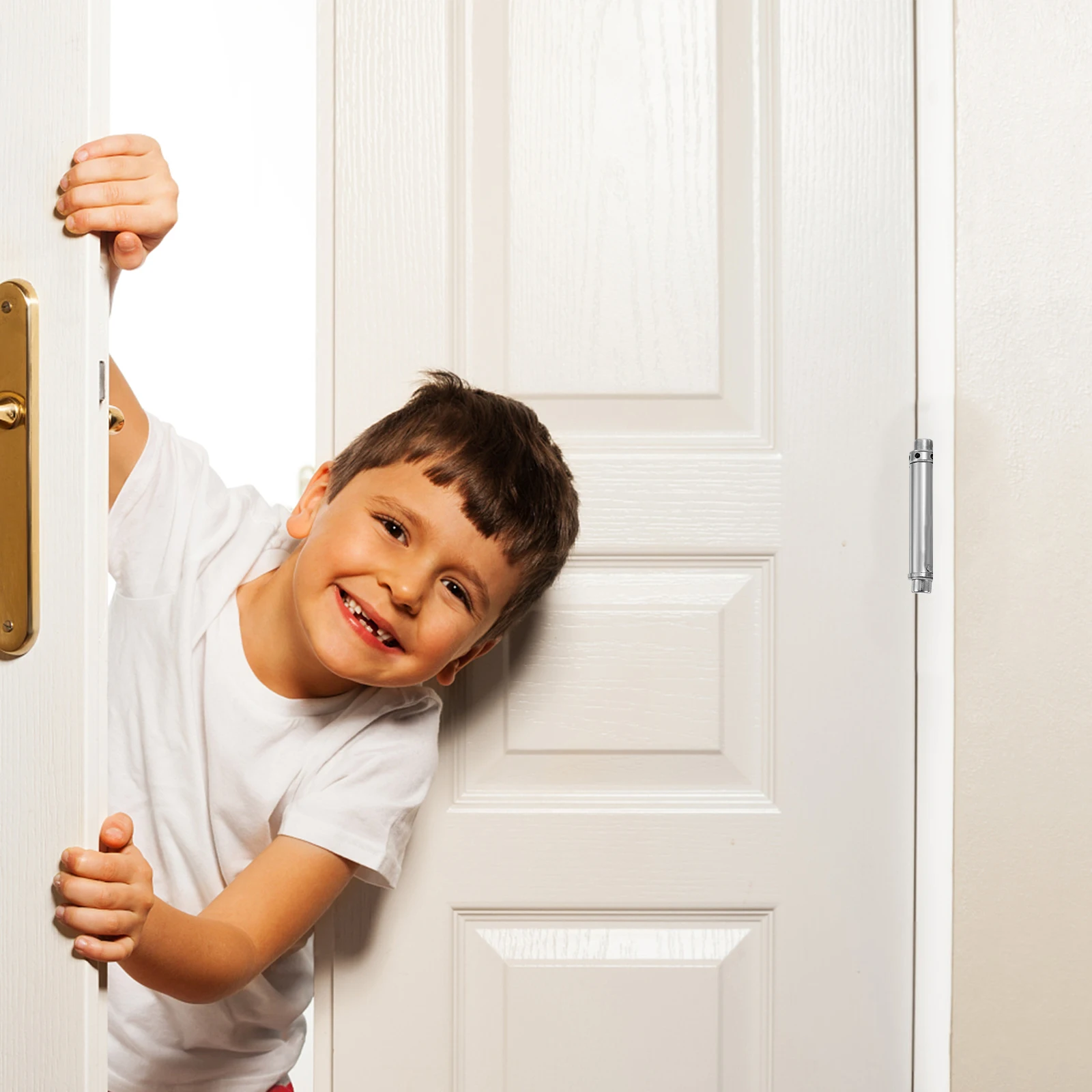 

2Pcs Stainless Steel Hinge Double Action Spring Design 90 Degree Rotation Swing Door Hinges for Cafe Counter