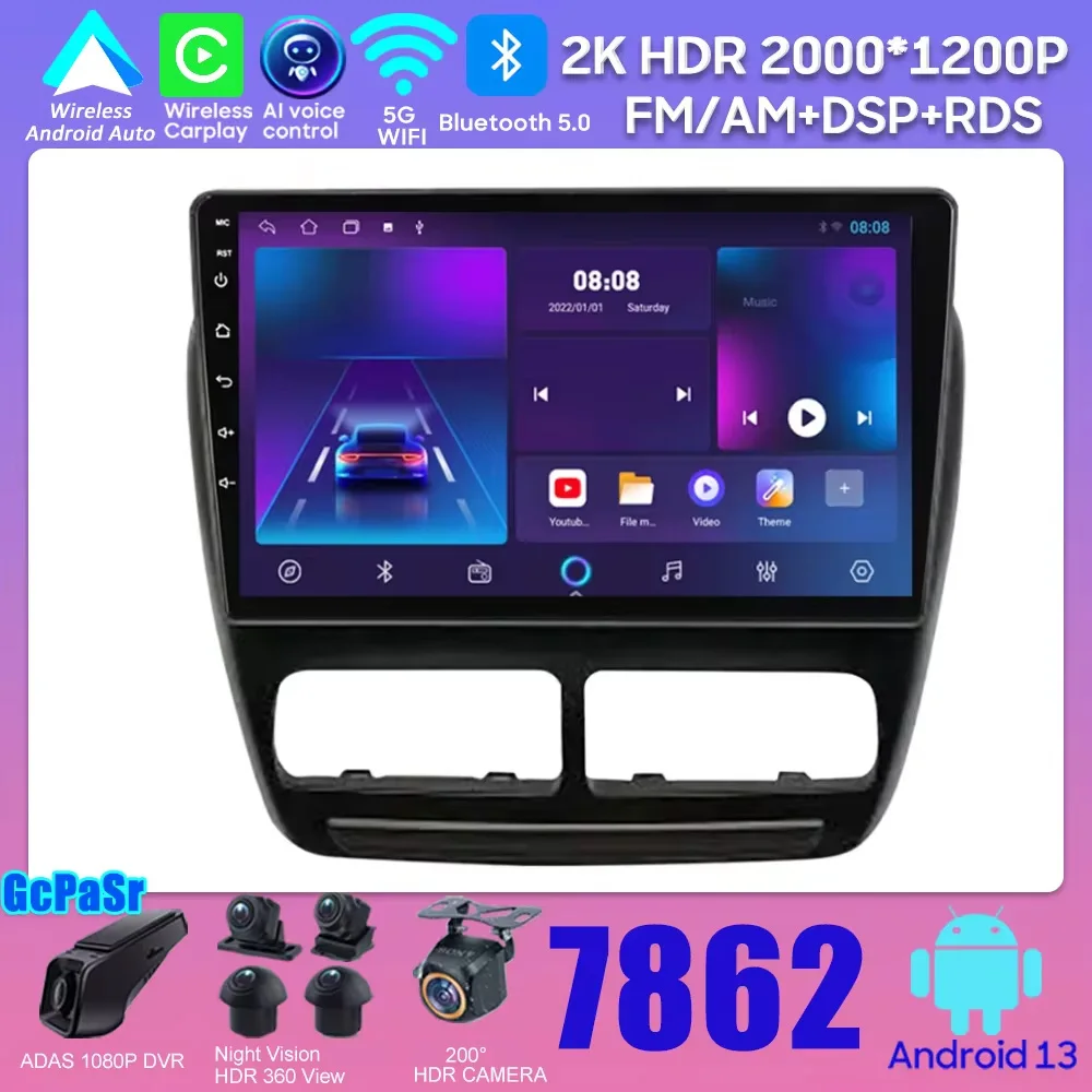 

For Fiat Doblo OPEL COMBO TOUR 2010 - 2019 No 2din DVD GPS Navigation Android 13 Touch Screen Car Radio Player Stereo Head Unit