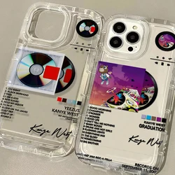 New Rapper Kanye West Hot Album Clear Case for IPhone 16 15 14 13 12 11 Pro Max 14 15 7 8 Plus X XS Max SE2020 Airbag Shockproof