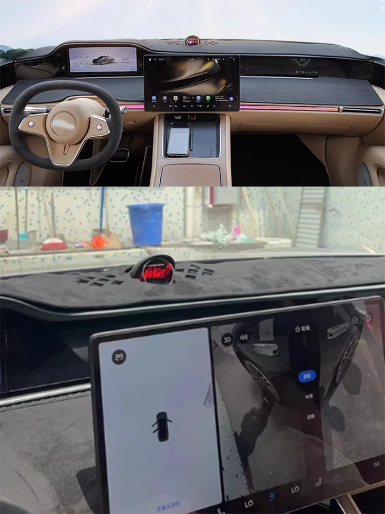 For 2024 2025 Baic Huawei EV Stelato S9 Dashmat Dashboard Cover Instrument Panel Sunscreen Protective Pad Dash Mat Ornaments