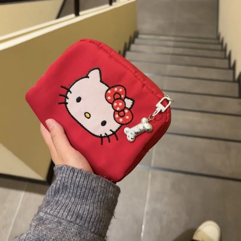 

Personality Trend Red Cartoon Cosmetic Bag Cute Girl Large Capacity Portable Portable Cosmetic Bag Cosmetic Storage Bag