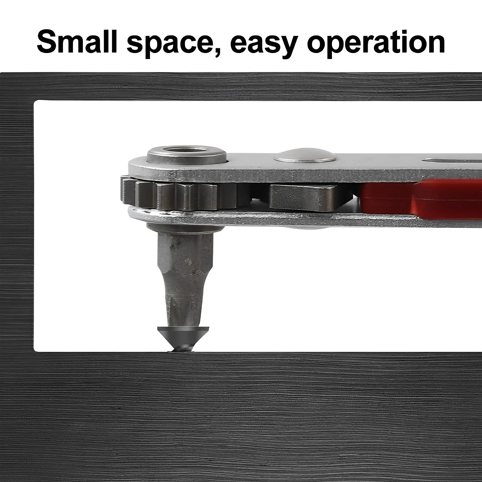 1PC Mini Ratchet Wrench Hexagon Torx Bidirectional Control for Single/Double Head Screwdriver Drill Bits Tool 1/4\