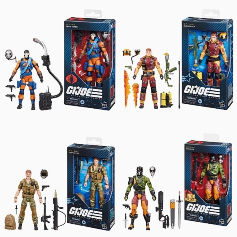 

Genuine G.I. Joe: A Real American Hero Snake Eyes Dakron Blowtorch Garage Kit Action Figure Desktop Ornaments Anime Peripheral