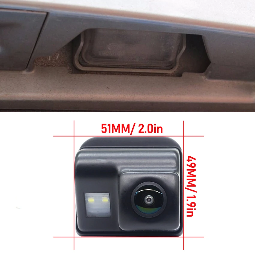 140 Degree 1080x720P Full HD CCD Night Vision License Plate light Unit Rear View Camera For Mazda CX9 CX 9 MK1 2006~2016 Car