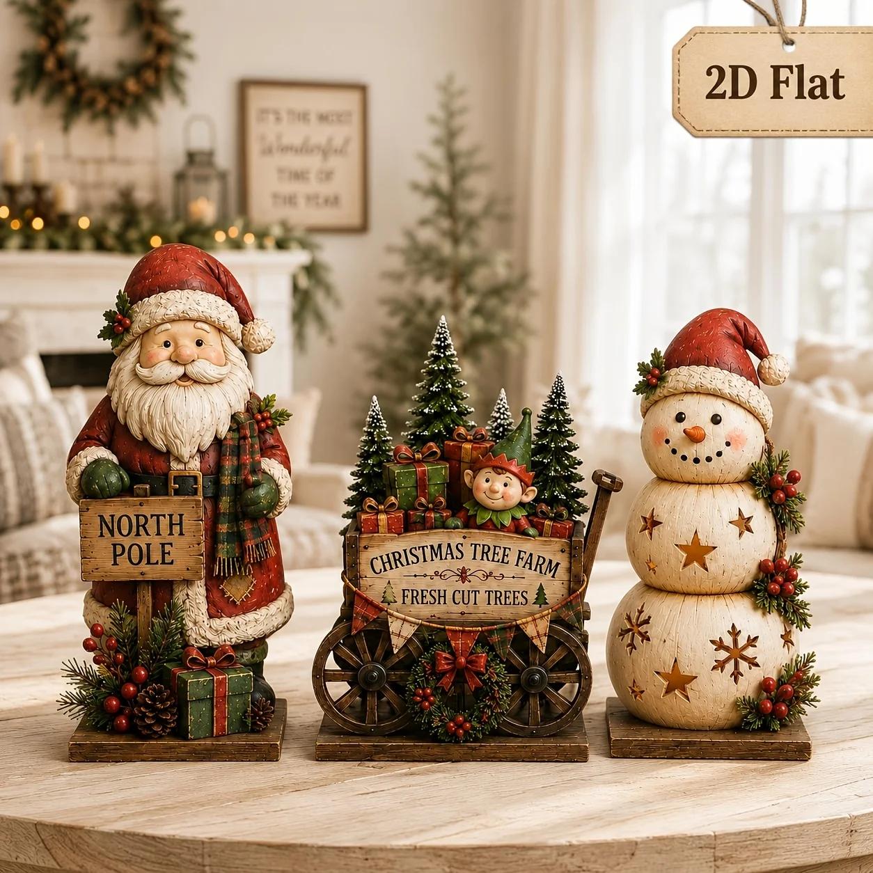 Set da 6/3 pezzi, stili assort - Vintage Collectible Santa recensione e prezzo