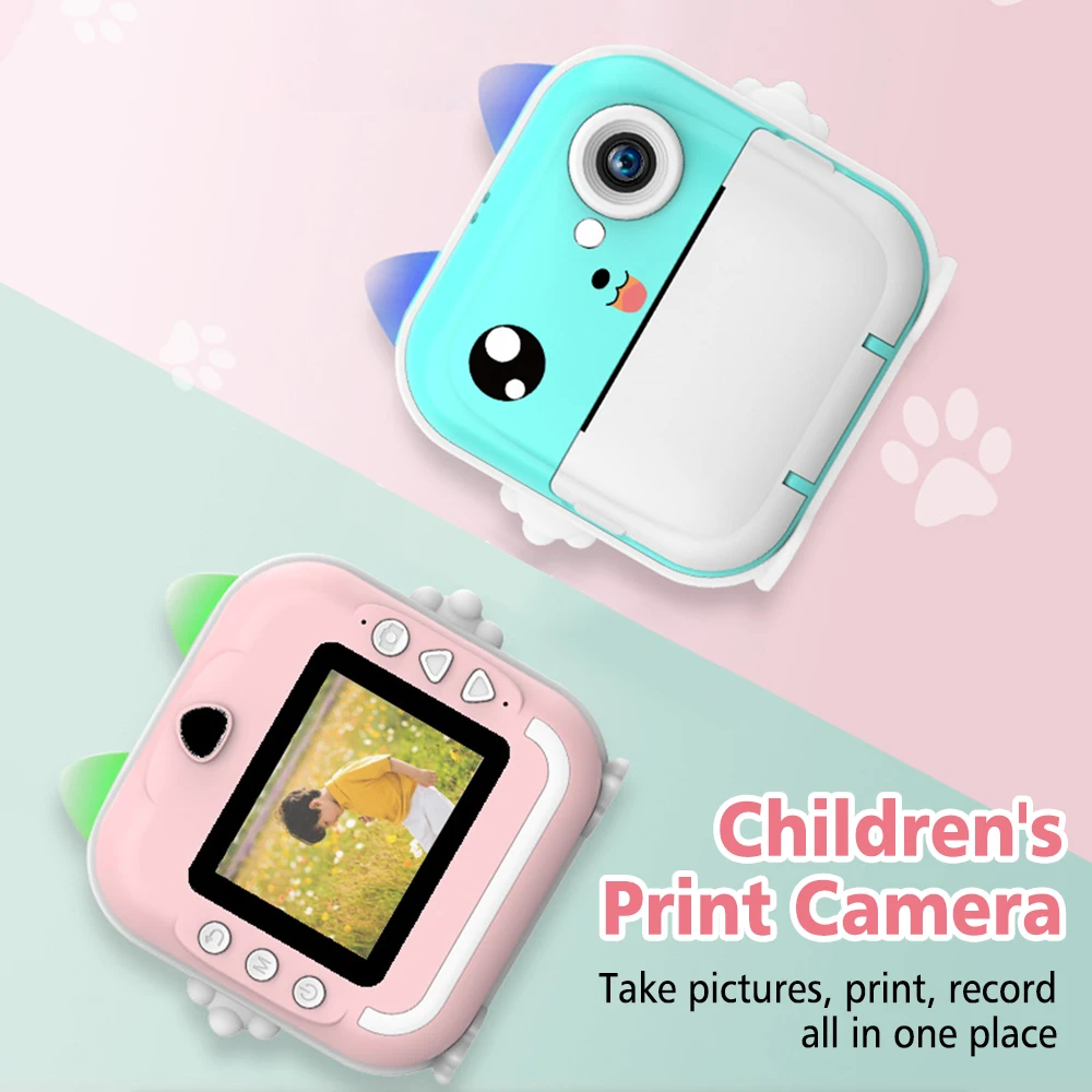 Children Instant  Print Camera Kids Photography Digital Photo Camera Toy Mini Thermal Printer Boy Girls Birthday Gift