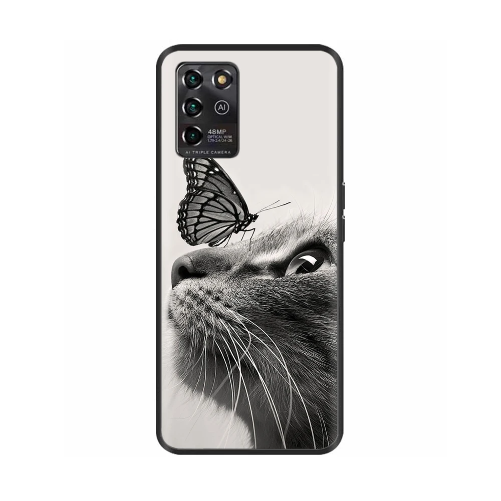 For ZTE Blade V30 Vita Case Silicone Soft Wolf Cat Phone Case Cover For ZTE Blade V 30 V30Vita v30 Vita Case TPU Black Fundas