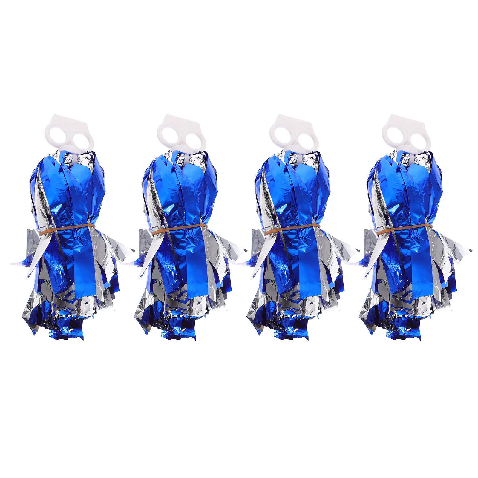 

4Pcs Cheerleading Pom Poms Portable Finger Ring Type Lightweight Pe Reusable Performance Cheer Props Competition Outdoor