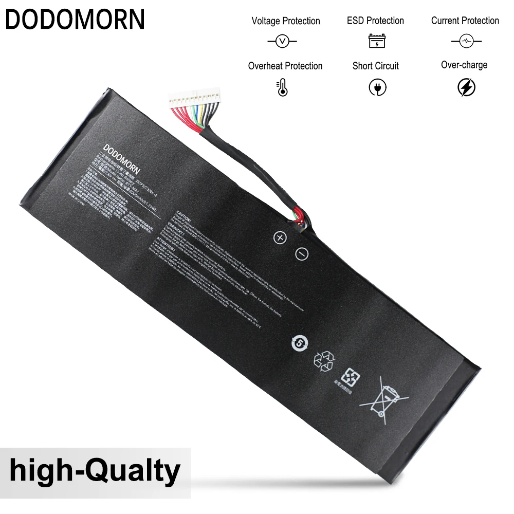 DODOMORN BTY-M47 노트북 배터리, MSI GS40 6QE-006XCN 6QE-013BE 6QE-015FR 6QE16H11 GS43-6RE-025AU MS-14A1 MS-14A3 61.25Wh