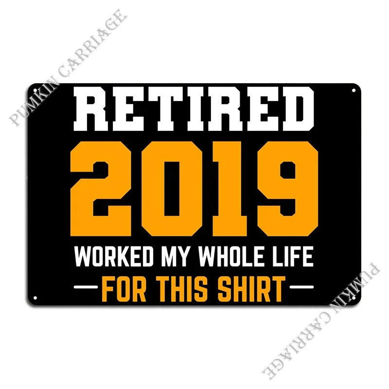 Retired 2019 Retired Perso Metal Plaque Cinema Customize Cinema Cinema Tin Sign Poster