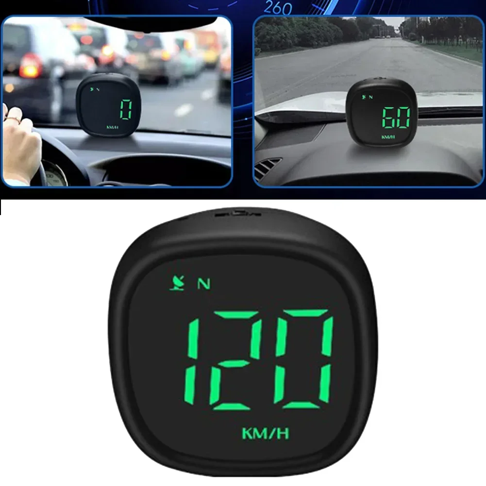 Digital HUD Speedometer for Cars with Stable GPS Signal Adjustable Calibration and Comprehensive Driving Features