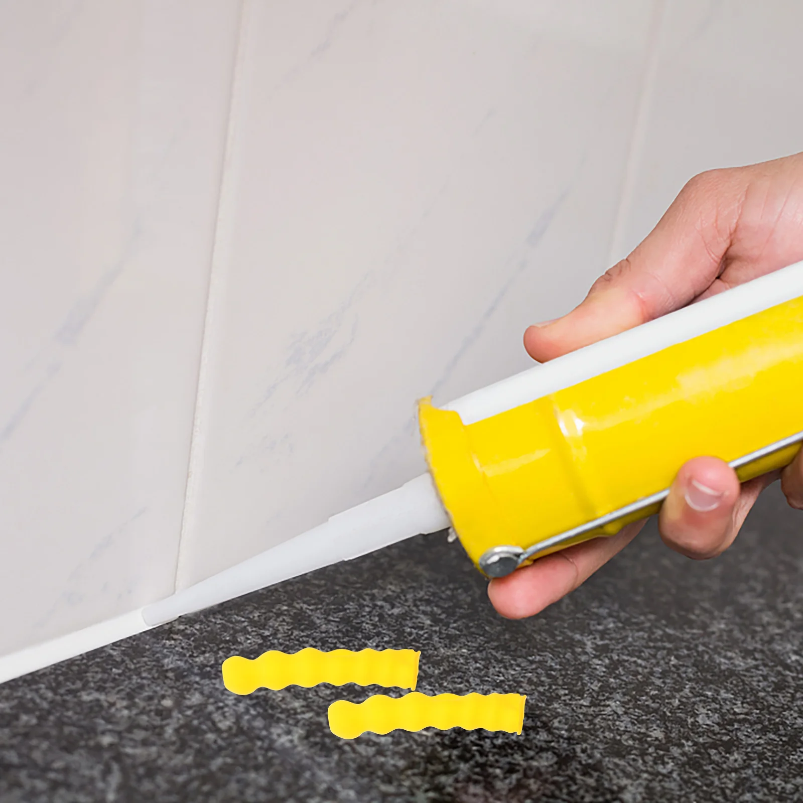 

20pcs Caulk Reusable Seal Caulking Tube Covers Easy Identification Quick Use Caulking Nozzle Tips Protective Caps For