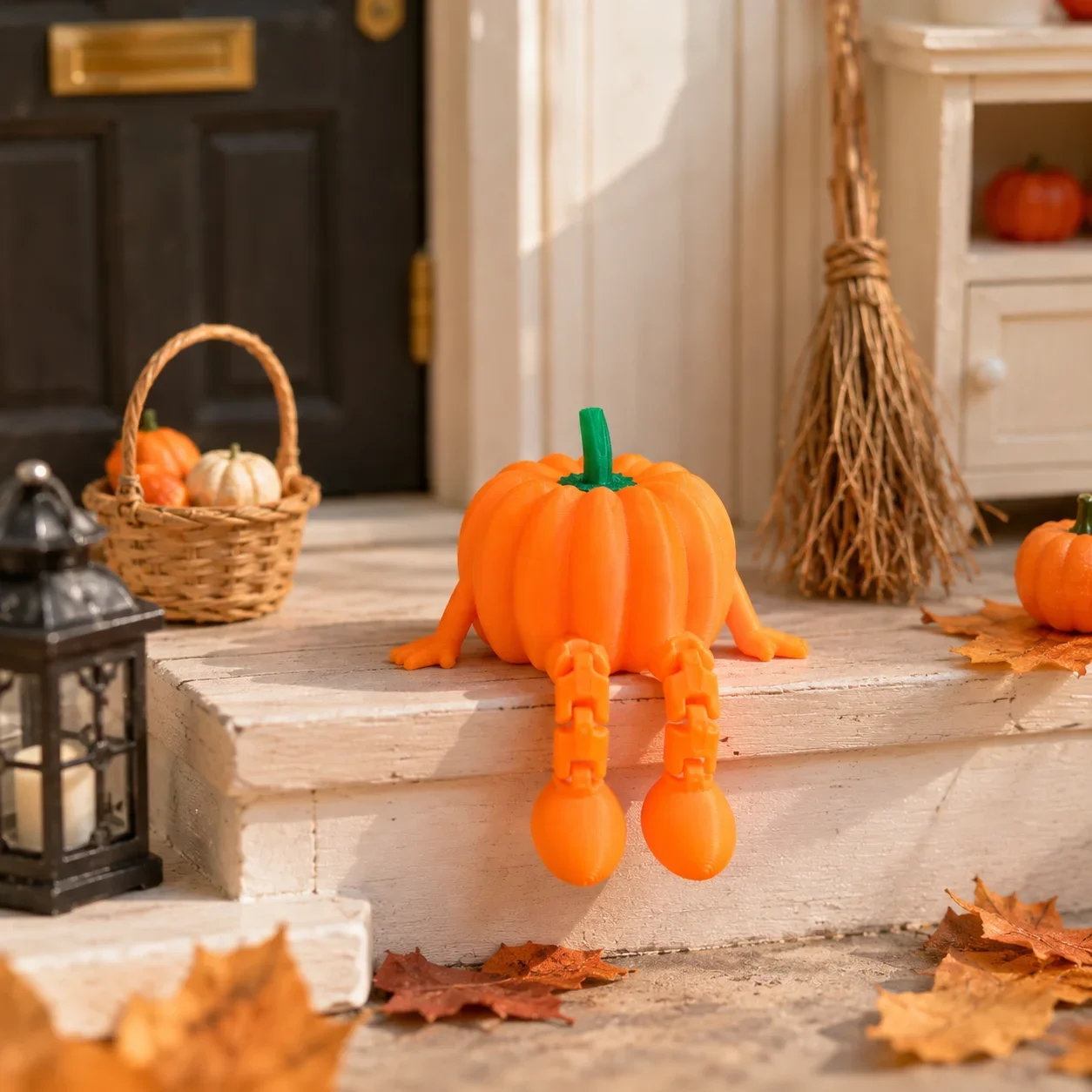 Figurine fantôme articulée imprimée en 3D, objet de collection effrayant et amusant, idéal comme décoration pour Halloween, bureau, voiture, chambre, cadeau de fêtes et accessoires.