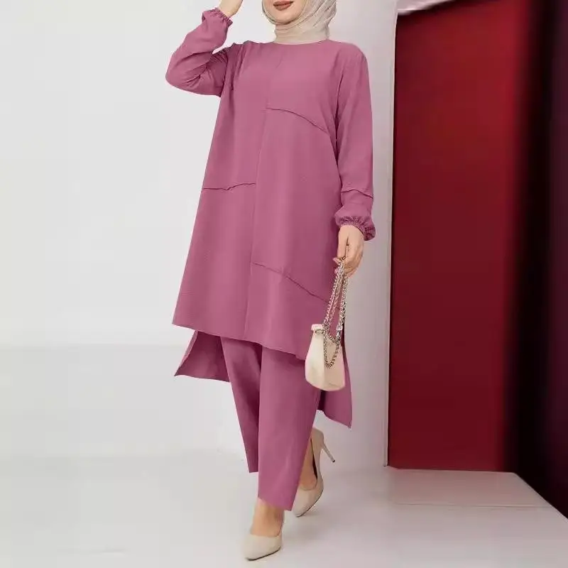 ملابس رياضية نسائية طقم سراويل واسعة الساق مريح للتنفس Fitn irt ملابس رياضية غير رسمية مجموعة الخريف 202