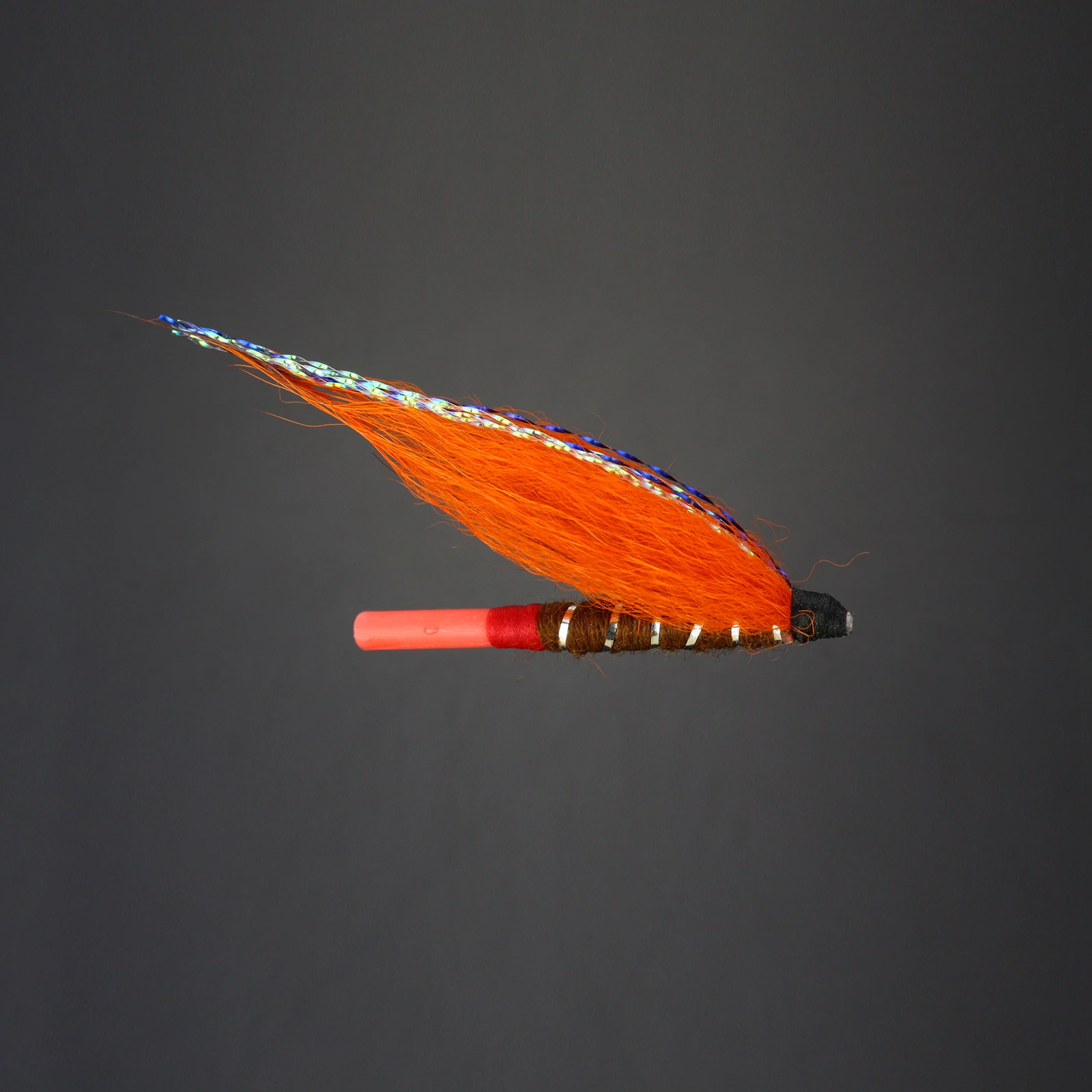 100 Pcs Tube Fly Purple/Orange Salmon And Sea Trout Fly Fishing Flies Lures
