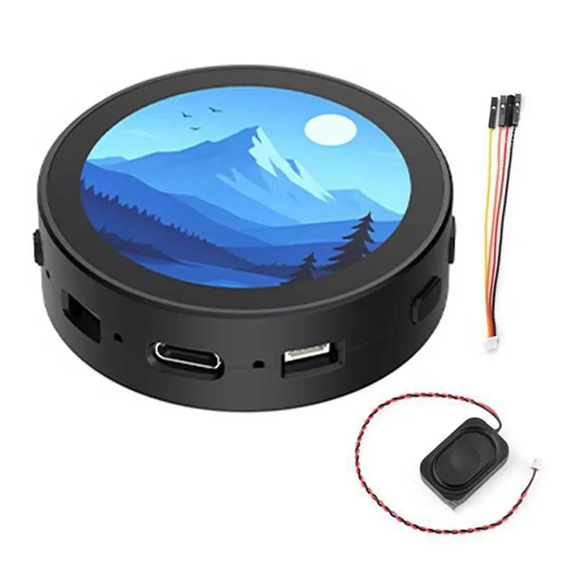 

PHILE-RP2350A RP2350-Touch-LCD-1.85C для Raspberry Pico 2, 1,85-дюймовый круглый сенсорный ЖК-дисплей с небольшим динамиком