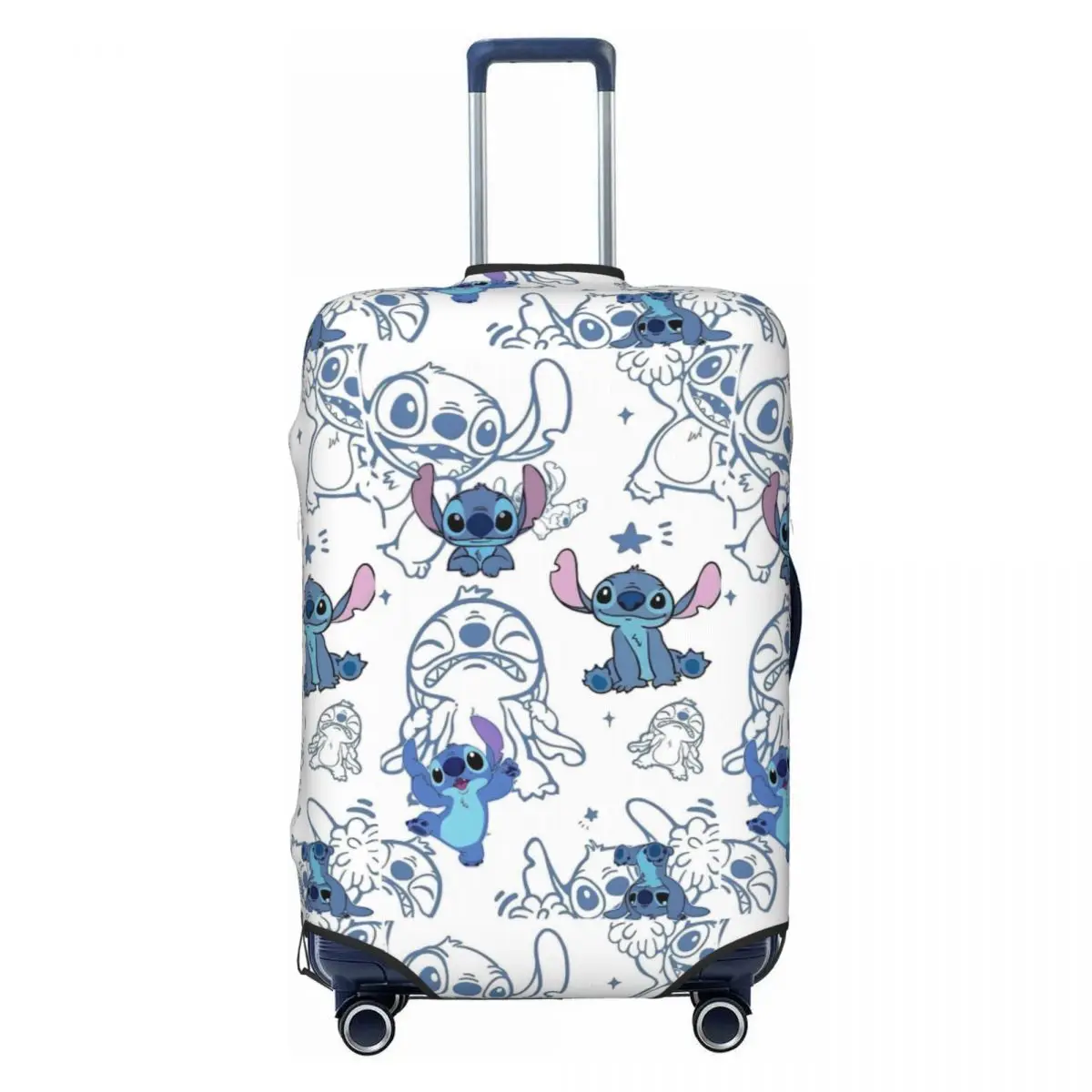 

Custom Stitches Manga Anime Luggage Cover Protector Funny Travel Suitcase Protective Cover for 18-32 Inch