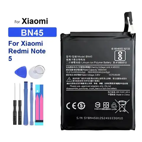 BN45 Battery For Xiaomi Redmi Note 5, Note5, 4000Mah, Track Code