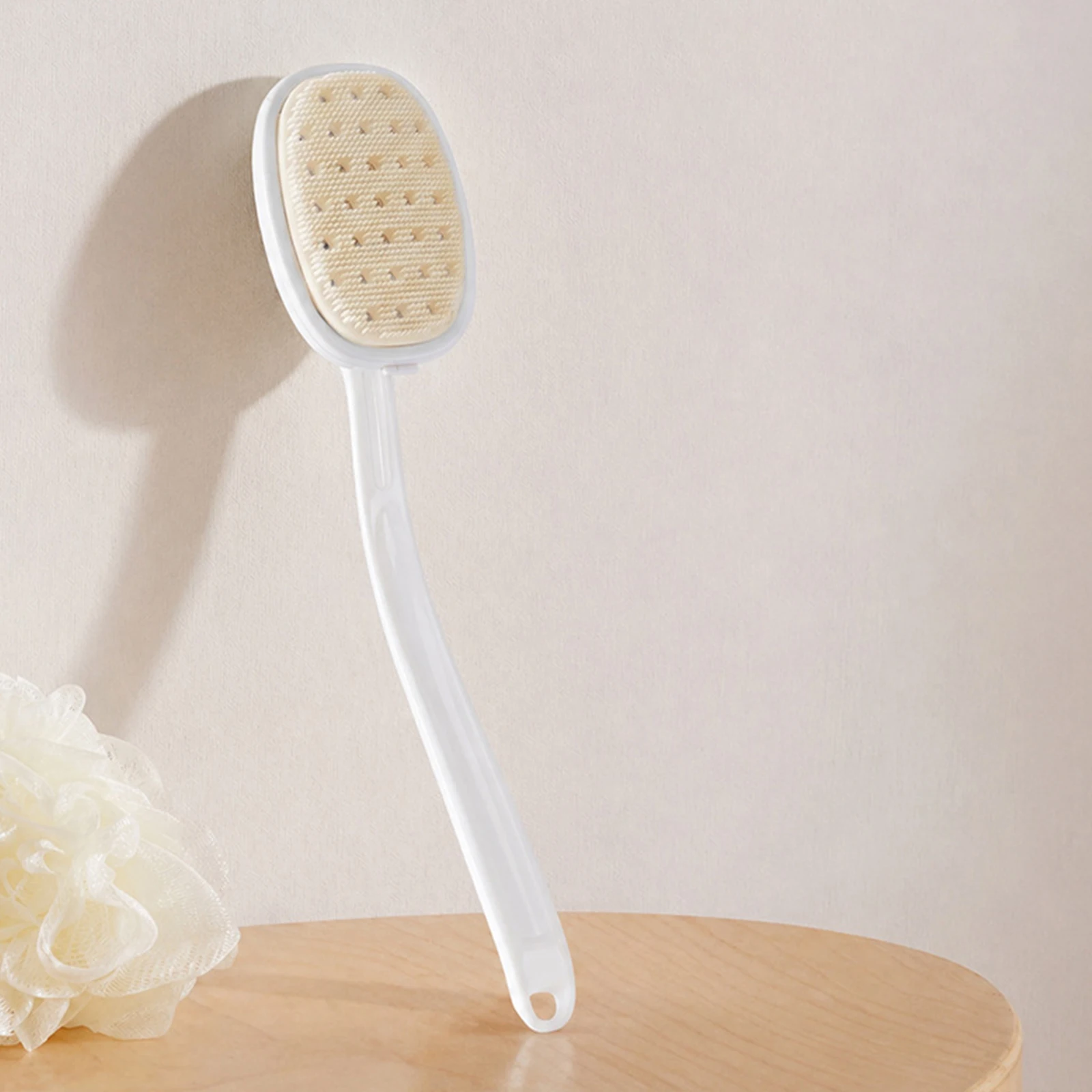 2-In-1 Soap Dispensing Shower Tool Detachable Ergonomic Body Care Applicator for Personal Cleaning Self-Care Routine