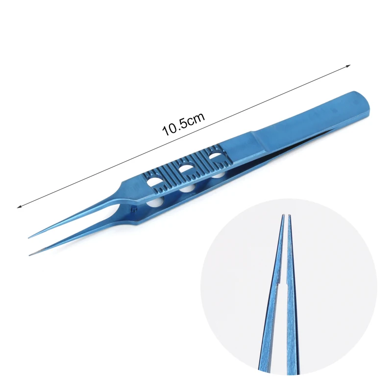 Eyelid Tweezers 11cm ophthalmic microsurgical instruments Ophthalmic forceps with hook platform