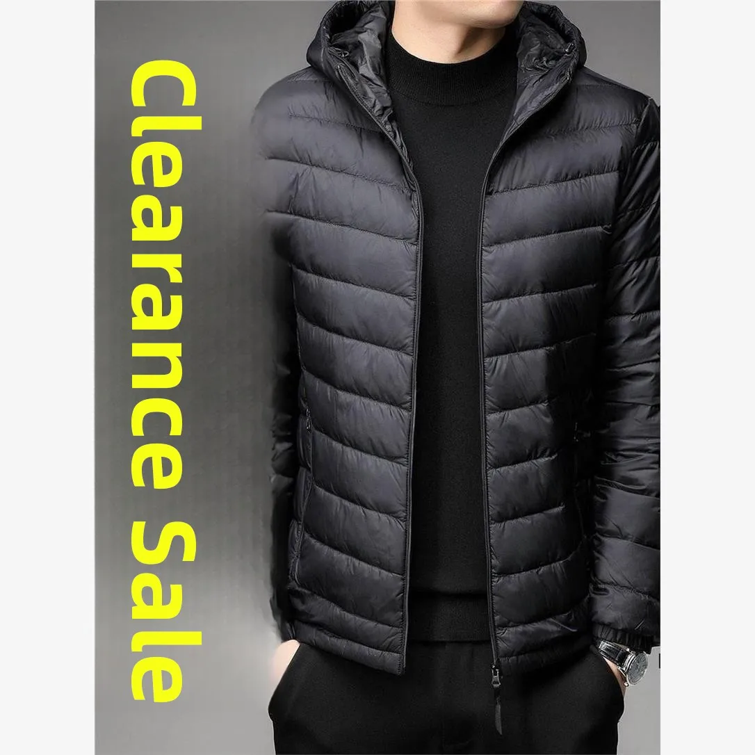 

Lightweight down Cotton Jaet for Men ort Collar Hooded Autumn Winter Outerwear Faionable Urban Sle Regular Fit