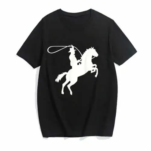 T-Shirt fo Women Cowboy with horse Shirt