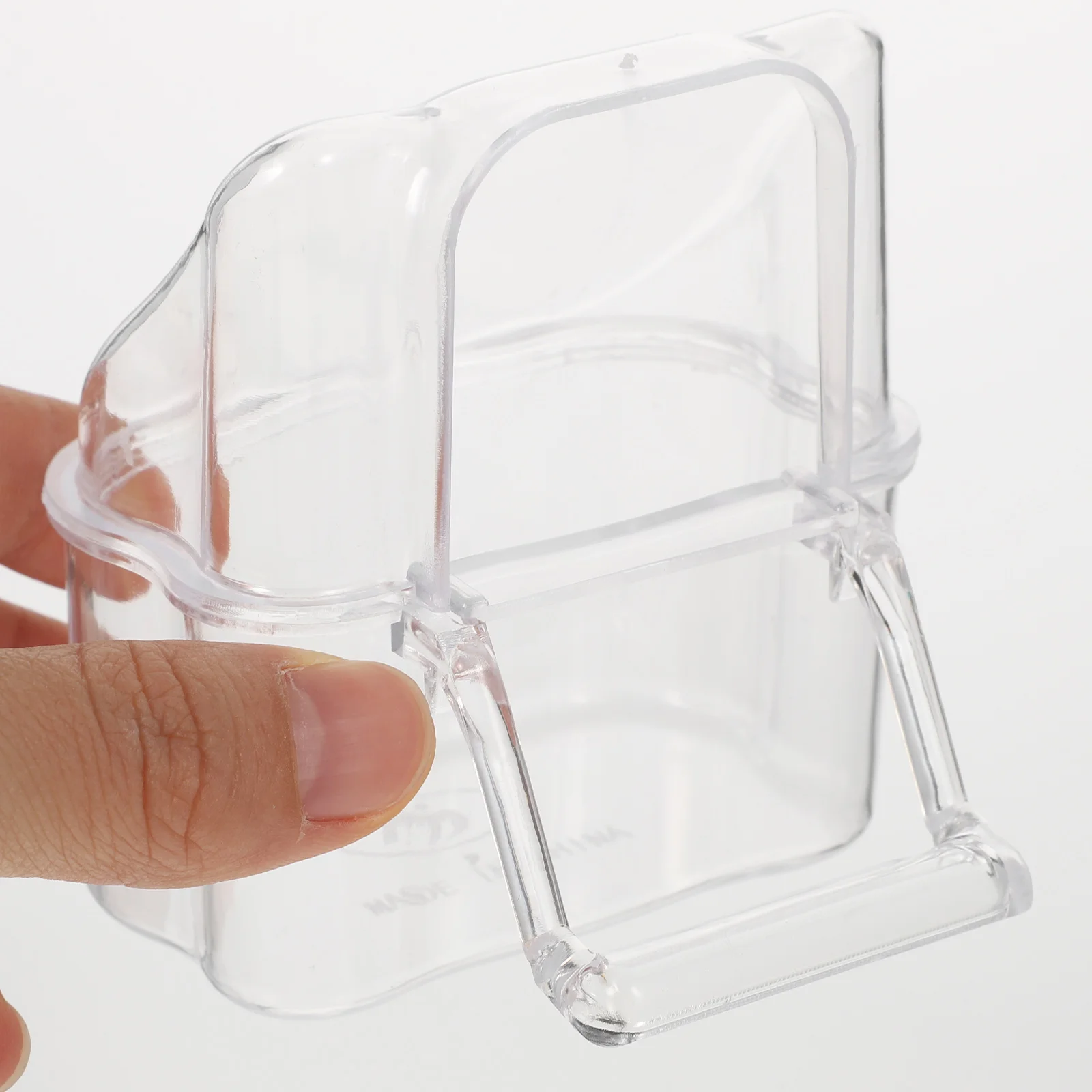 

Bird Cage External Food Box Clear Transparent Feeder for Parrot Pigeon Pet Supplies Easy Stable Installation Saves Time Labor