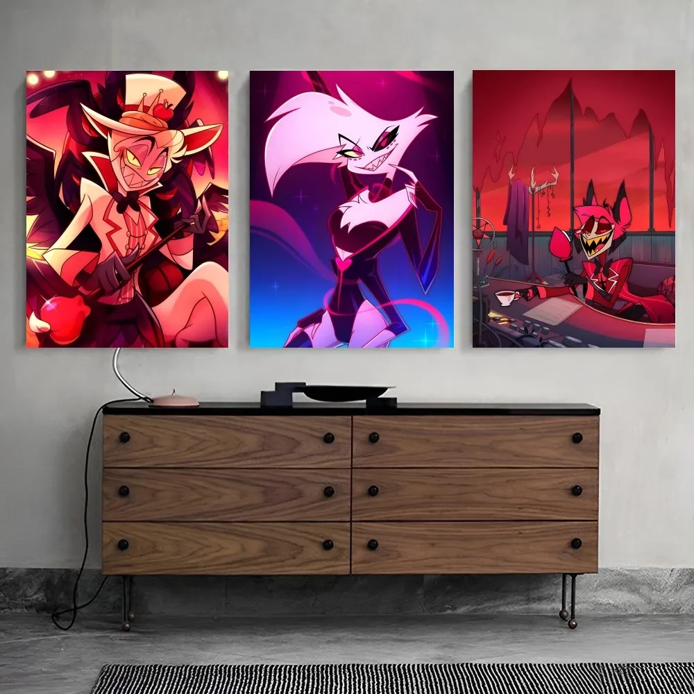 H-Hazbin H-Hotels Angel Dust Poster Paper Print Home Living Room Bedroom Entrance Bar Restaurant Cafe Art Painting Decoration