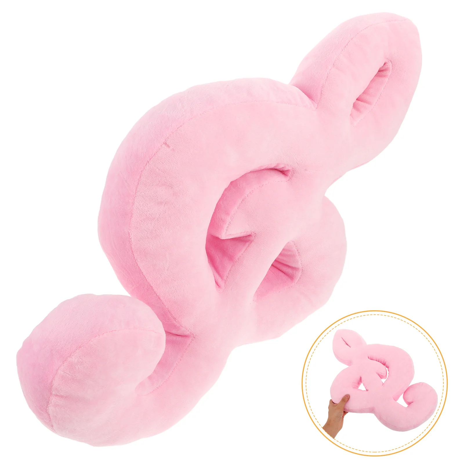 Creative Musical Note Pillow Soft Stuffed Cushion Lumbar Support Decorative Throw Pillow for Living Room Bed Sofa