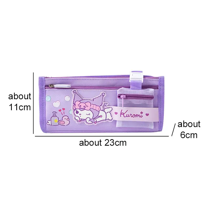 Sanrioed Kuromi Cinnamoroll Melodie Schattige Hello Kitty Kinderen Etui Cartoon Schoolkinderen Briefpapier Organisator Tas Cadeau