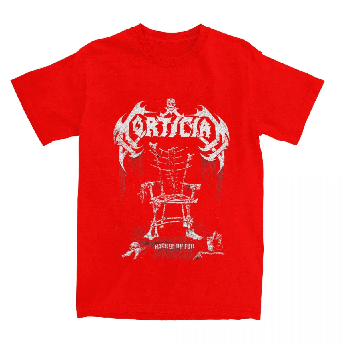 Mortician Hacked Up For Barbecue T Shirt Men Cotton Clothing Casual Metal Band Round Neck Short Sleeve Short Sleeve Tops Shirts