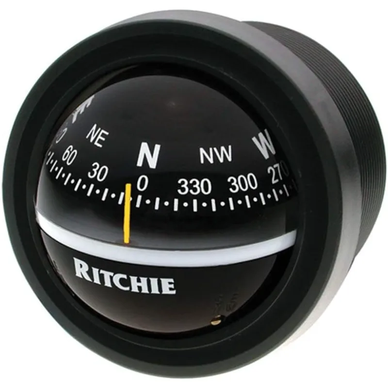 

Ritchie Navigation V-57.2 Explorer Compass - Dash Mount, Black with Black Dial, one Size