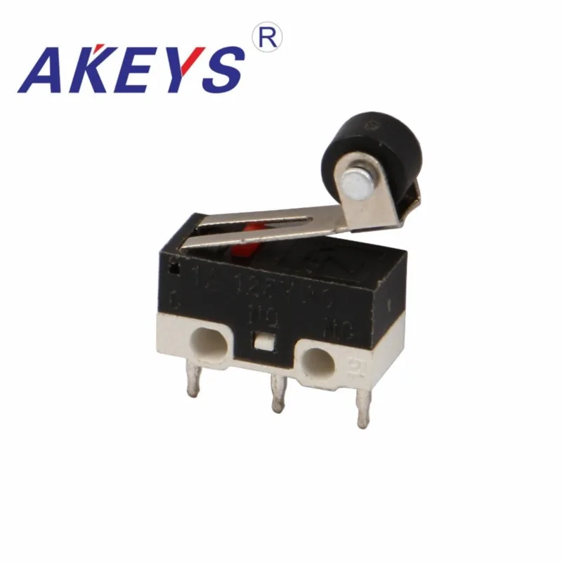 10PCS MS-004 mouse switch oblong micro switch 13.5mm mouse button tripod with roller JL010