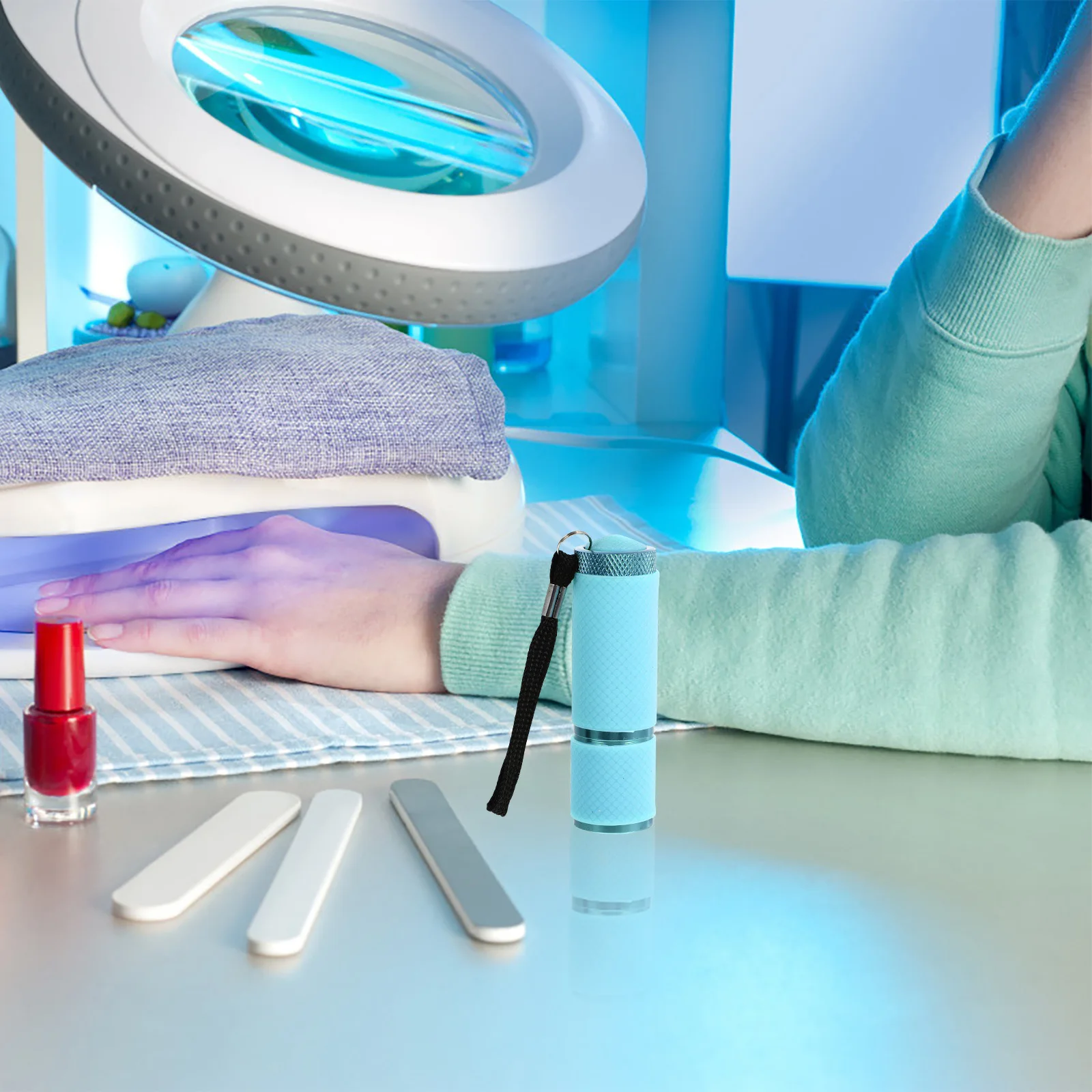 1 szt. Mini lampa LED do paznokci, fototerapia żelowymi lakierami, mała przenośna suszarka do paznokci, lampa do suszenia lakierów do manicure