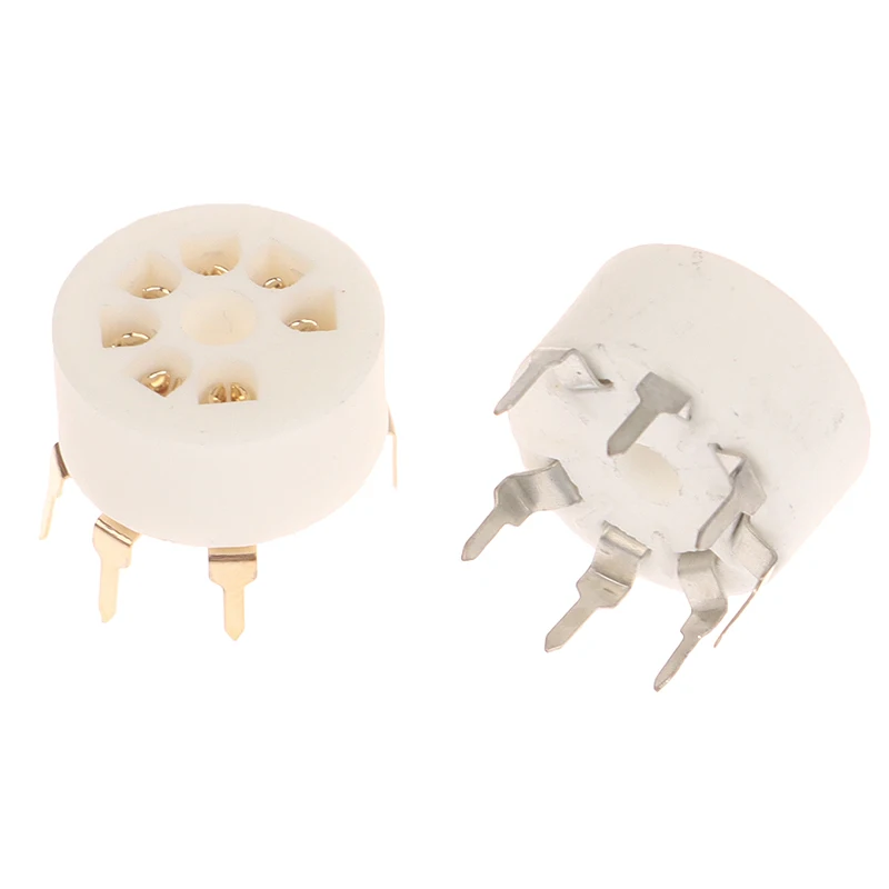 1PCS 6AQ5 EAA91 6J1 6J2 6X4 6Z4 Presa Tubo Placcato Oro Presa Per 7Pin B7G Tubo A Vuoto Amplificatore Audio FAI DA TE