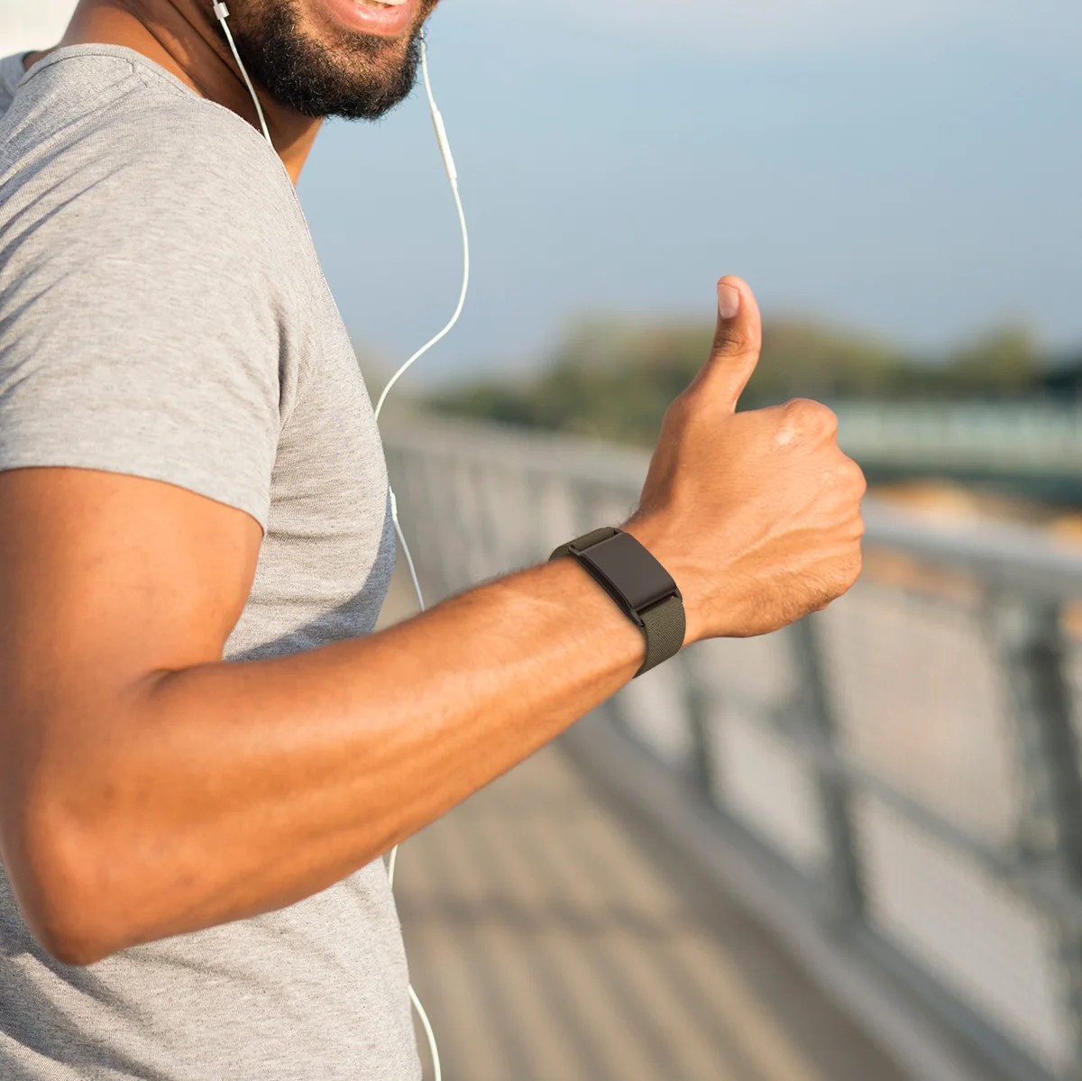 حزام رياضي من النايلون متوافق مع حافظة Whoop Band 4.0 ممتصة للصدمات من النايلون المسامي وقابلة للتعديل ومقاومة للماء وأشرطة معصم بديلة #6