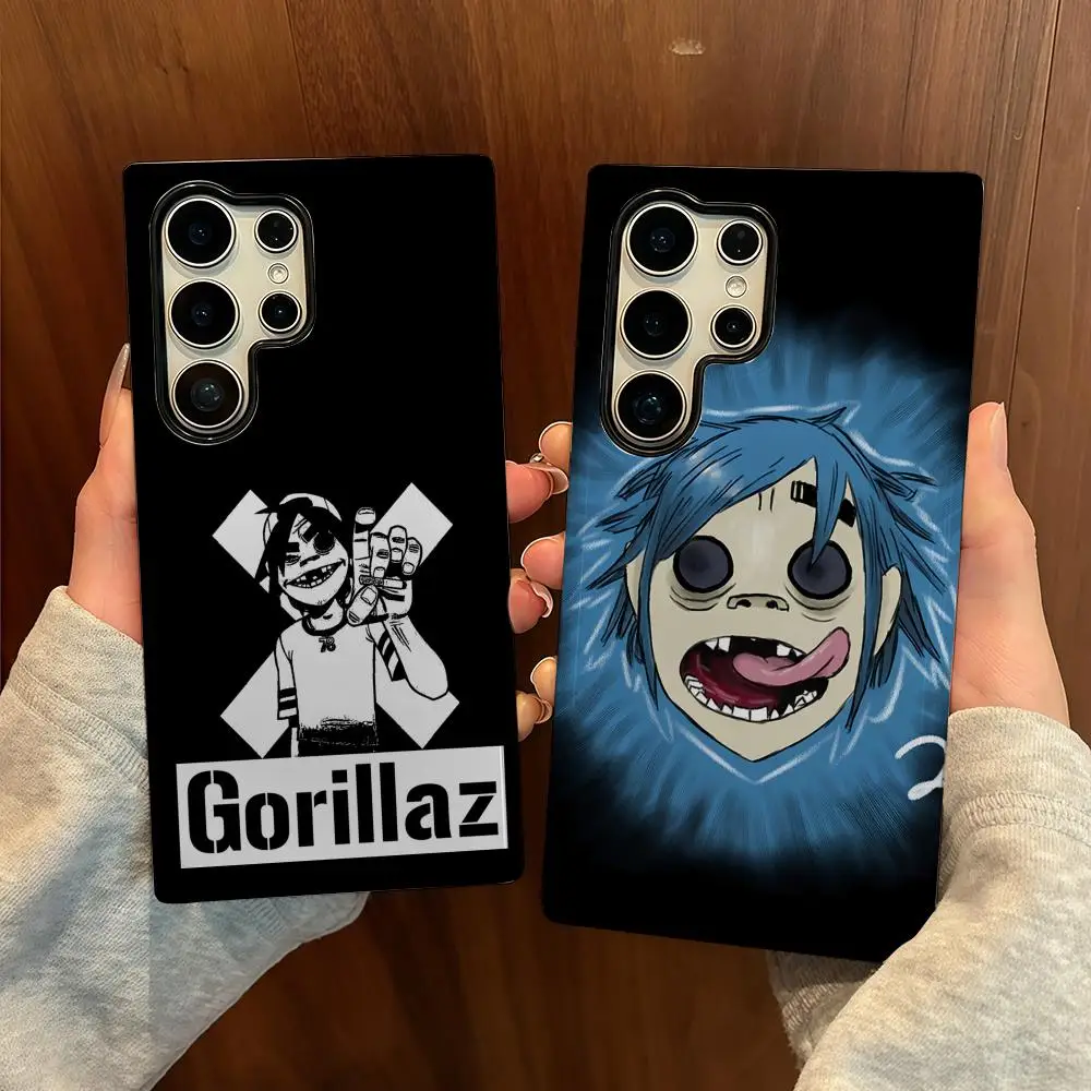 

G-Gorillaz band Phone Case For Samsung S25 Film Shell Luxury GalaxyS24Ultra 23plus S22 21 A56 36 26 16 Double layer Cover