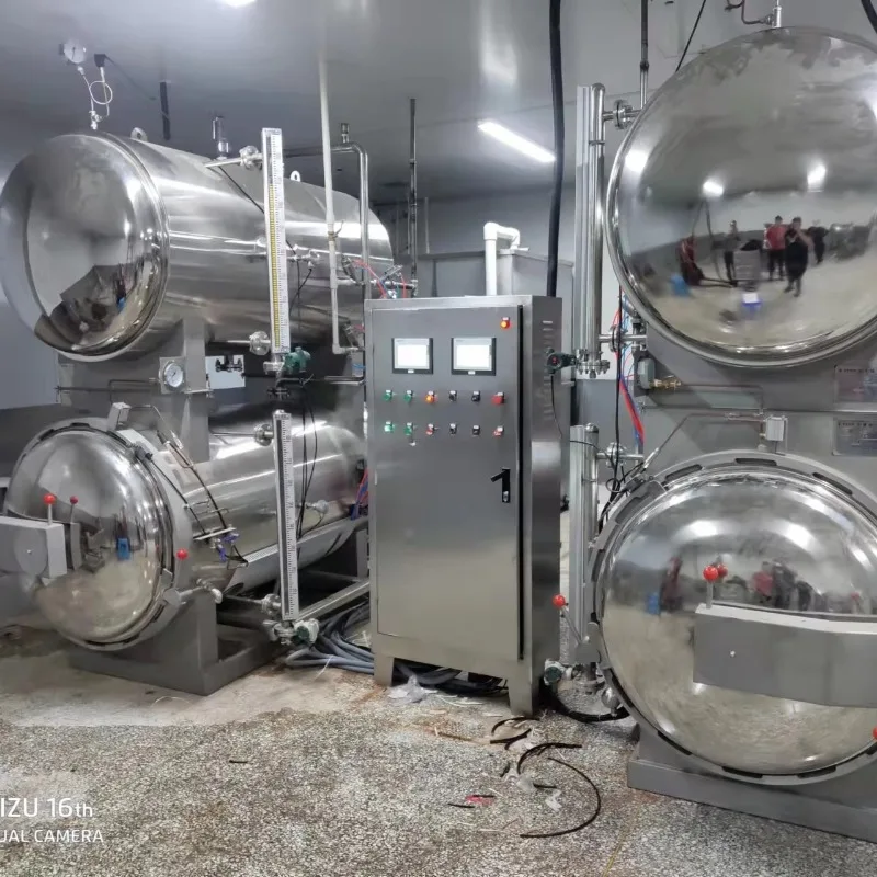 New Industrial Autoclave Food Retort Machine Sterilizer with SUS 304 Stainless Steel and Automatic Control System Customized