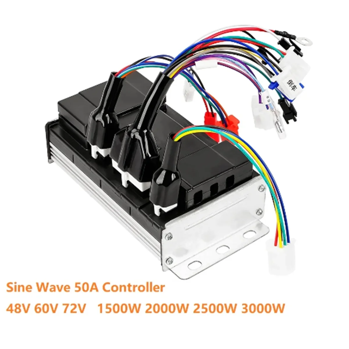 Imagem -06 - Controlador de Onda Senoidal para Bicicleta Elétrica Controlador dc sem Escova Motor de Scooter 48v 60v 2500w 72v 3000w 50a