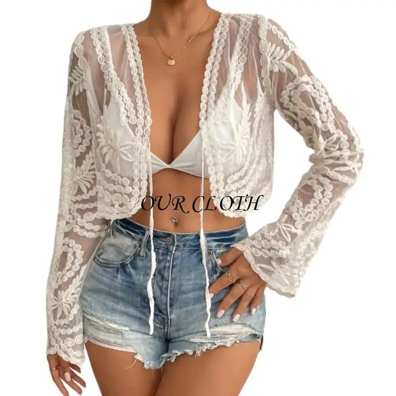 Mulheres Coberturas maiô feminino Concobrir a colheita praia praia calça banho manga comprida encobrimento