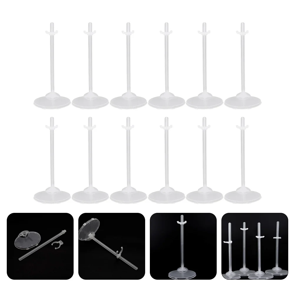 

36 Pcs Stand Rack Transparent Display Holder for Baby Toys Plastic Stable Support Humanoid Accessories