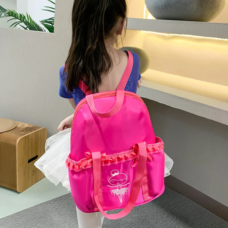 Girls\' School Backpack for Ballet Dance Sweet Children\'s Princess Latin Storage Shoulder Bag Fashion Kids Kindergarten Backpack