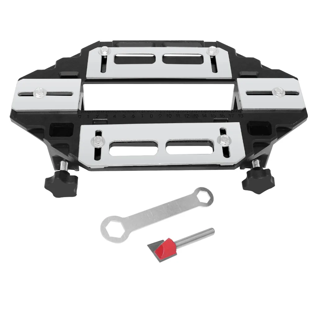 Deurscharnier Mal, Houtbewerking Gat Opener Sleuf Locator Aluminium Deur Scharnier Installatie Kit Voor Deurslot Installatie