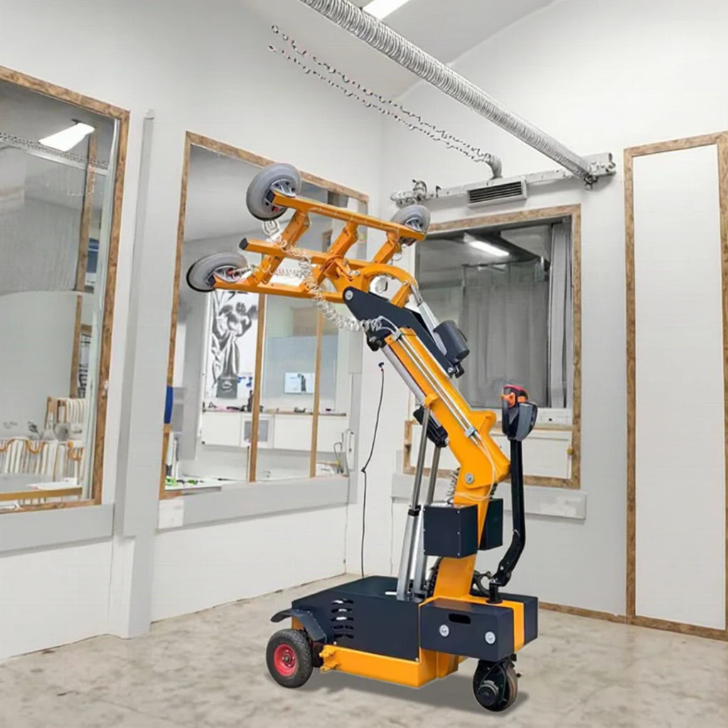 معدات متنقلة لرافع مصاصة الزجاج الأوتوماتيكية لصناعة البناء للبيع مع مكون المحرك الأساسي