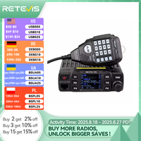 Retevis RT95 Mobile Ham Radio Two-way Car Radio VHF UHF Dual Band Mobile Radio Station Transceiver Base Station for Camping