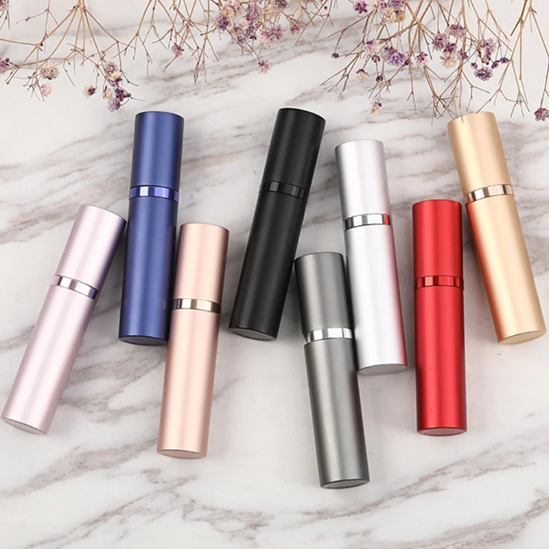 3 szt. Aluminiowe butelki z rozpylaczem do płynów, mini atomizer do perfum, przenośne butelki podróżne wielokrotnego użytku, pojemniki na próbki perfum i kosmetyków