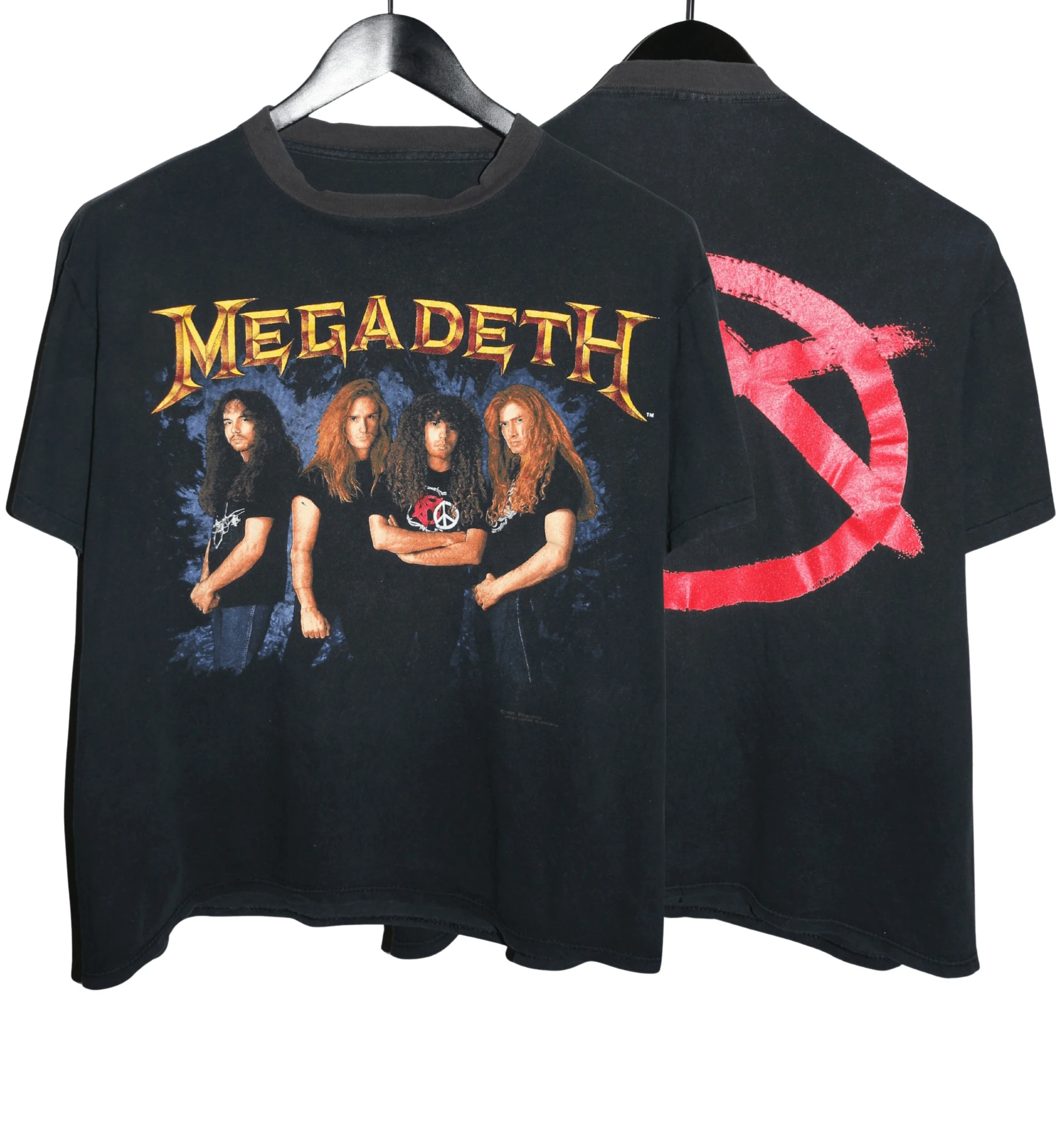 Megadeth 1997_98 Cryptic Writing Tour Thrash Metal Band Graphic T-Shirt Cotton Men Women Streetwear Tee